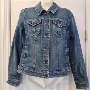 Willie Smith Women Denim Classic Y2K Jacket Size Small
